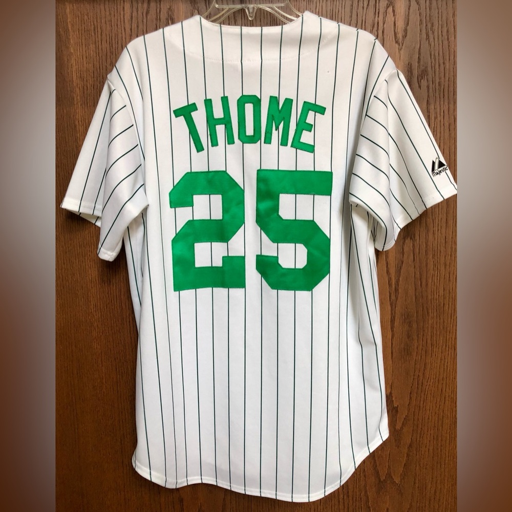 Chicago White Sox Jim Thome #25 St. Patrick's Day Jersey Medium Green Majestic